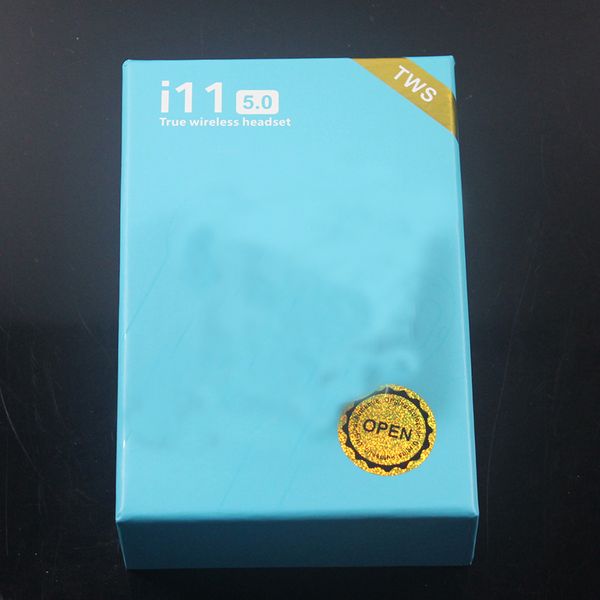 

i11 tws wireless earphone bluetooth 5.0 earbuds touch control with mic sports headphone auto pairing pop up window for iphone smart phone