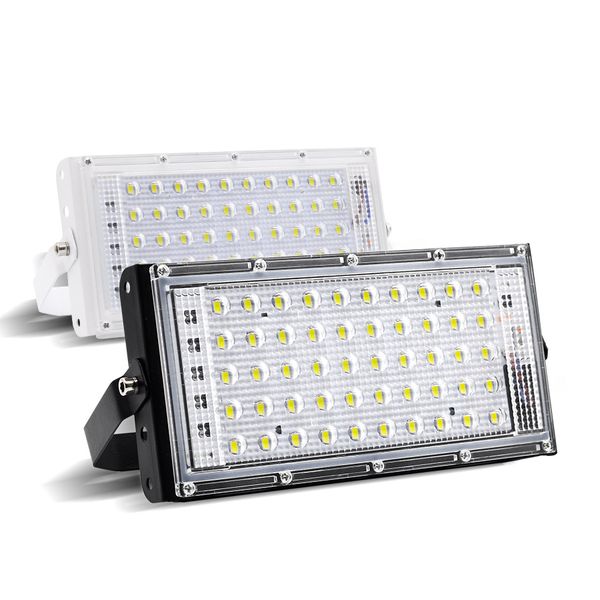 Led Flood Light 220v Outdoor Ip66 Waterproof 50w Perfect Power Rgb Floodlights Multicolour Spotlights Searchlight Fixture Commercial