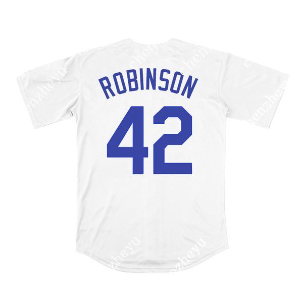 

men's 42 jackie robinson jersey los angeles brooklyn white 963582666, Blue;black