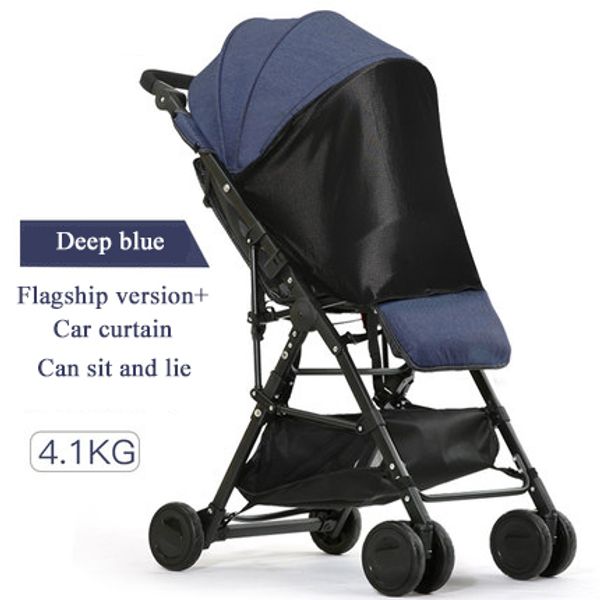 

directly boarded plane 3.6 kg fold stroller can sit and lay aluminium alloy frame 52cm high landscape stroller 5 gifts