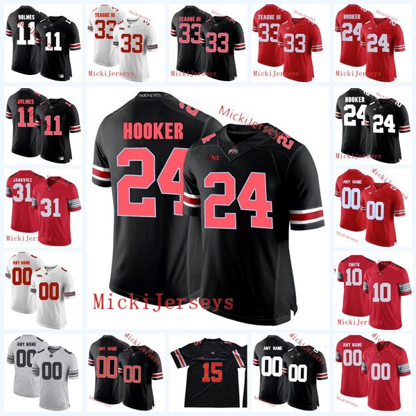 

Custom Ohio State Buckeyes Football Jersey Malik Hooker Pat Elflein Kurt Coleman James Laurinaitis Troy Smith Vic Janowicz Buckeyes Jersey