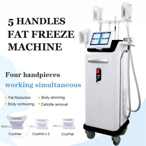 

2019 high end cryolipolysis machine cryo fat e salon spa use 4 handles cryolipolyse body contouring weight loss slimming machine