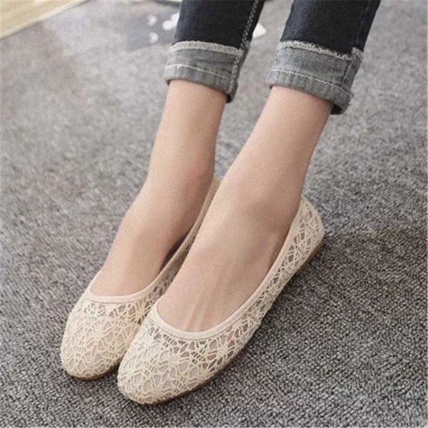 

nice tide shoes woman ballet flats fashion cut outs women flat shoes sweet hollow out summer female breathable zapatos mujer, Black