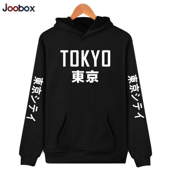 

2020 new arrival japan harajuku hoodies men sweatshirts tokyo city letter printing pullover sweatshirt hip hop streetwear 4xl, Black