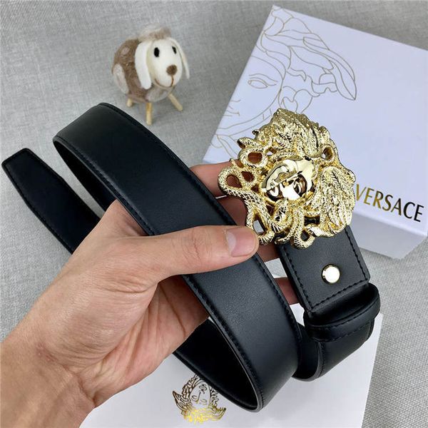 

versace belt medusa дизайнерские мужчины и женщины роскошный кожаный ремень роскошный высококачественный модный бренд кожаный ремень мода пр, Black;brown