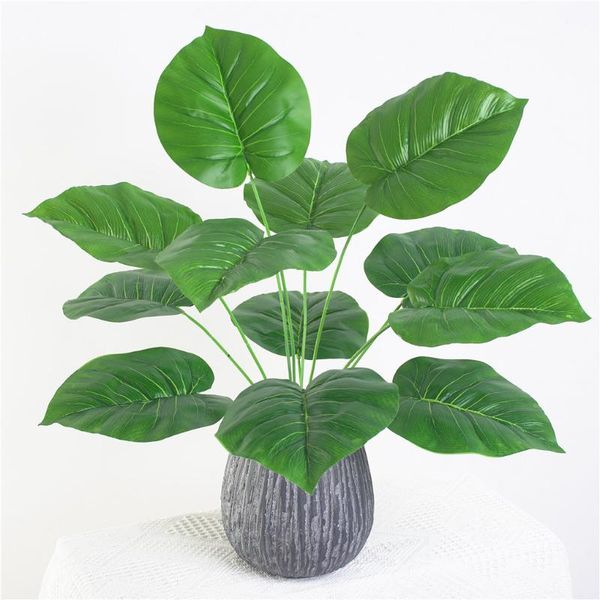 

artificial potted plant leaf home office table centerpiece decoration wedding party fake plant leaves