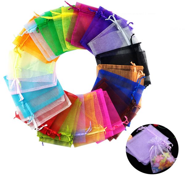 

organza bags luxury quality wedding jewellery gift favour pouch 7x9cm 100 pcs