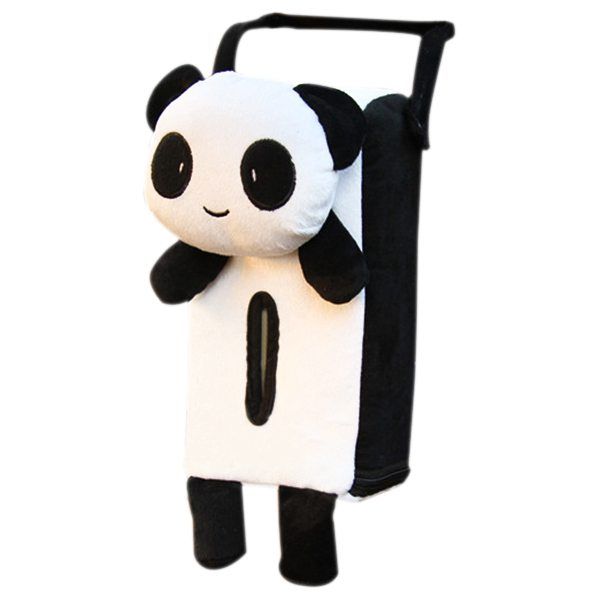 

car seat back hanging paper towel box tissue box panda