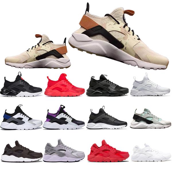 

2019 new huarache 1.0 4.0 running shoes men women khaki mint green balck white red mens trainers sports designer sneakers 5-11