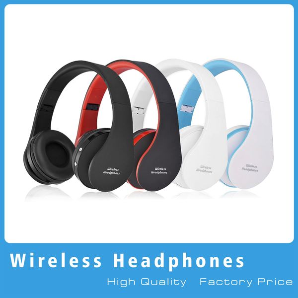 

nx-8252 professional foldable wireless headphones super effect stereo bass headset sports running bluetooth v3.0+edr with retail packaging