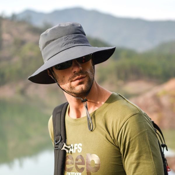 

men sun cap fishing hat quick dry outdoor baseball cap with face neck cover flap anti-spitting protective hat suit traveling #m2, Black