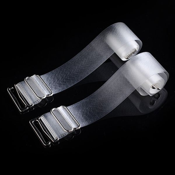 

intimates accessories 1.8 cm women metal buckle non slip elastic bra straps adjustable invisible strap shoulder belt breast, Black;white