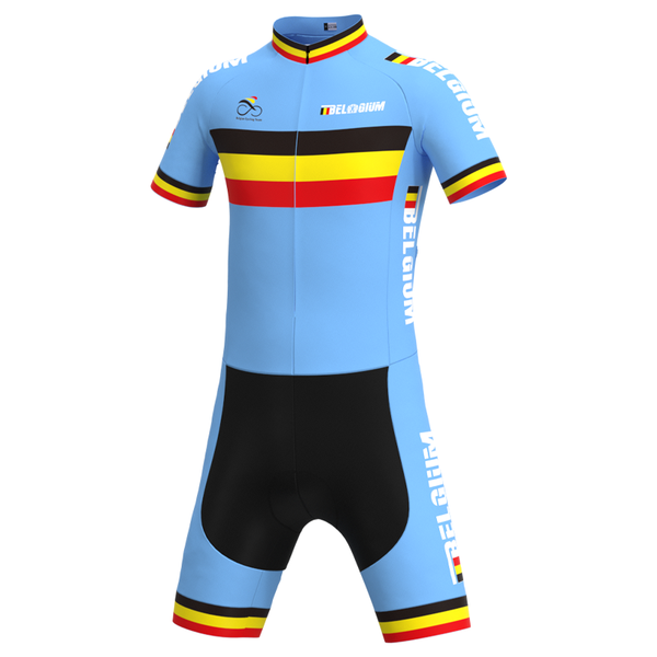 

2013 racing belgium team retro man blue cycling jumpsuit jersey triathlon summer mtb bike siamese jersey hombre, Black;blue