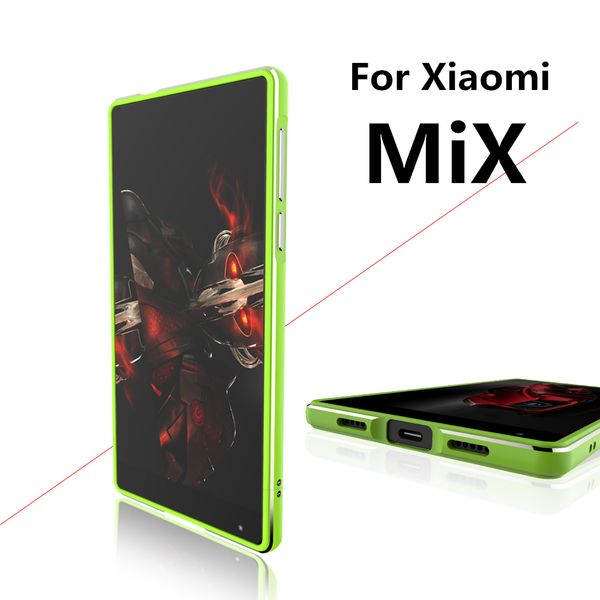 

Для Fundas Xiaomi Mix Case Luxury Deluxe Ультратонкий алюминиевый бампер Для Xiaomi Mi Mix 6.4-дюймовый +
