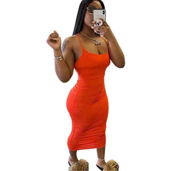 

designer women solid color dress female folds casual dresses fashion halter strap mother clothing loose home dress women's clothing, Black;gray