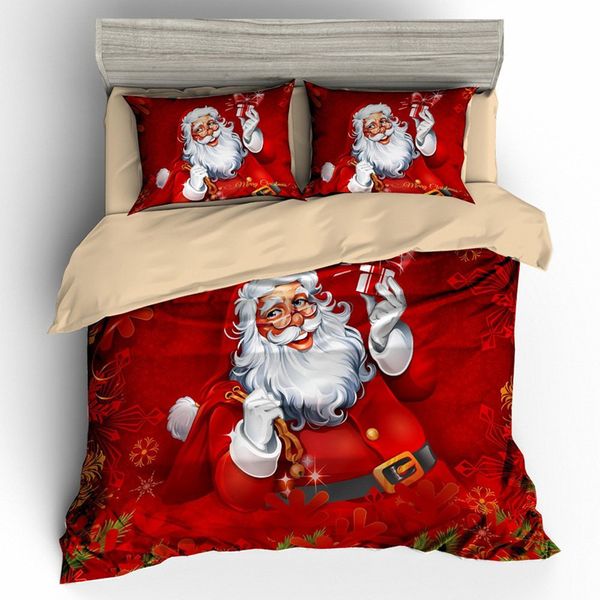 Christmas 3d Bedding Sets Comforter Duvet Cover Set Bedsheet
