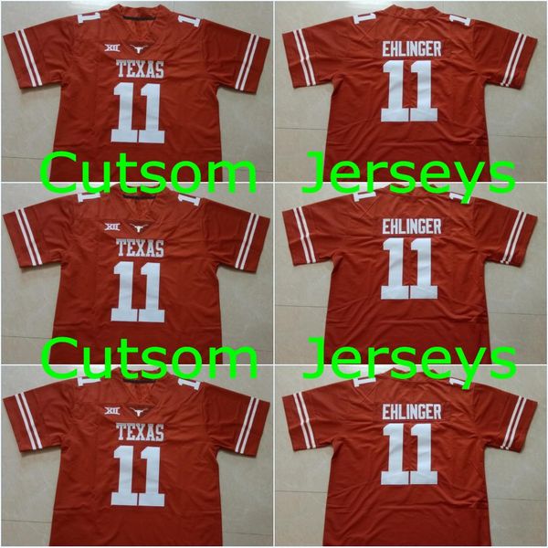 

texas longhorns #11 sam ehlinger orange white color #10 vince young #34 ricky williams college stitched jerseys can mix order ing, Black;red
