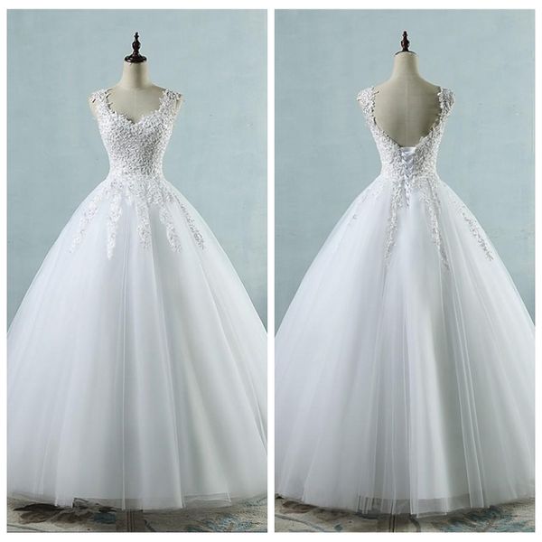 

с плеча кружева аппликациями из бисера pearls a-line свадебные платья длина пола свадебные платья 2021 узелок назад long vestidos de mariée, White