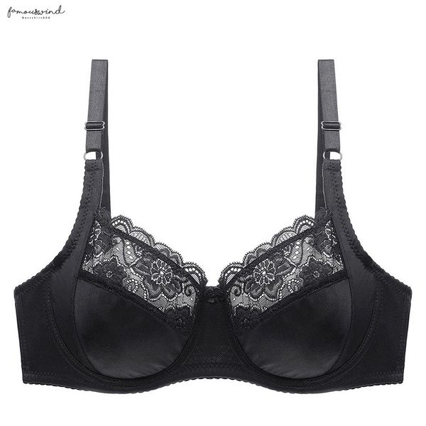 

женской ultra thin плюс размер полный охват sexy soft проложенных косточки кружево бюстгальтер проложенный brassiere minimizer bh bras, Red;black