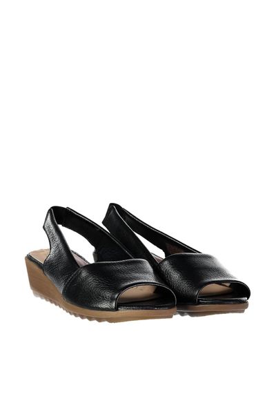 

pearl genuine leather black women 's sandals 120130006951