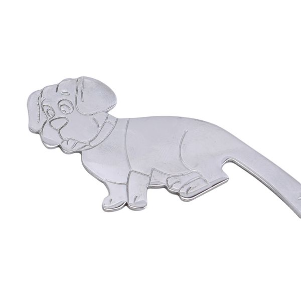 

color cute dog shape stainless steel long handle latte ice spoon glass ice coffee spoon creative exquisite kitchen accessories