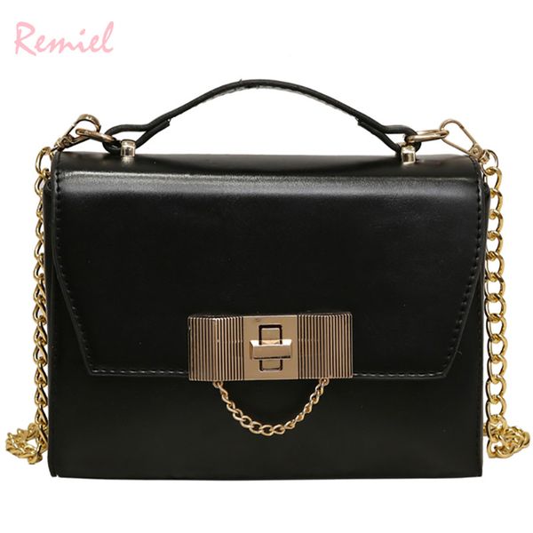 

luxury handbag 2019 fashion new casual tote bag quality pu leather women's designer handbag chain lock shoulder messenger bags
