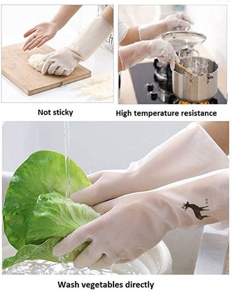 

household cleaning rubber gloves dishwashing waterproof and latex-durable kitchen pvc plastic thin gloves