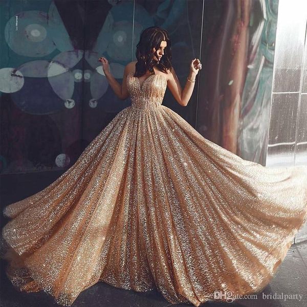 

sparkling a line prom dresses sequinned spaghetti straps backless floor length evening gowns robe de soirÃ©e formal dress party gowns, Black