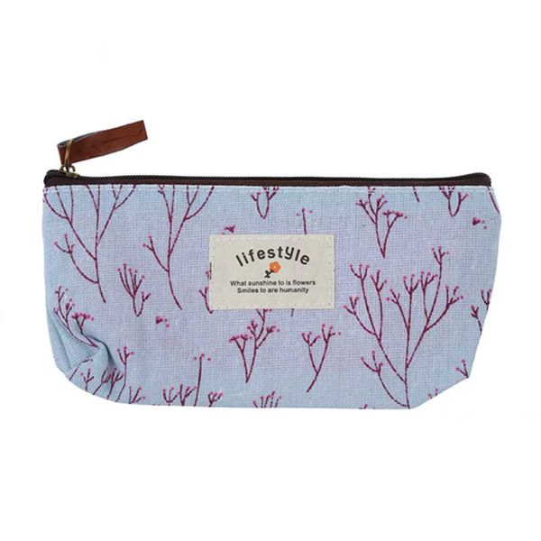 

countryside flower floral pencil pen case cosmetic makeup bag