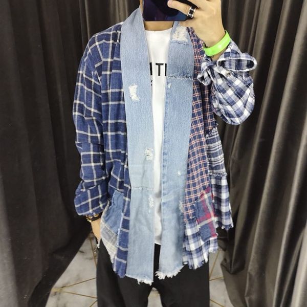 

1гр luxury vintage lattice рубашка куртка мужчины женщины повседневная coat осень зима street рубашки верхняя одежда hrf, Black;brown