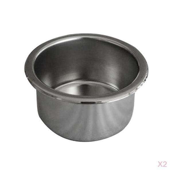 

2pcs 316 stainless steel drop-in cup drink bottle holder for marine boat rv