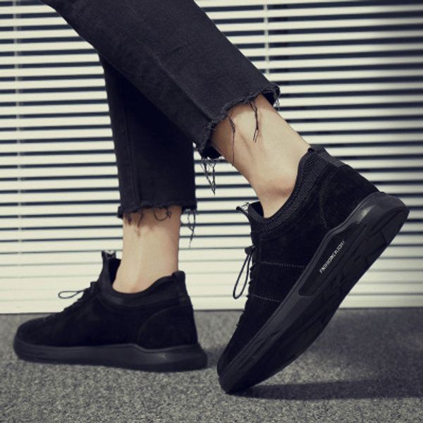 

2019 winter men ankle boots luxury rubber warm men winter shoes, Black