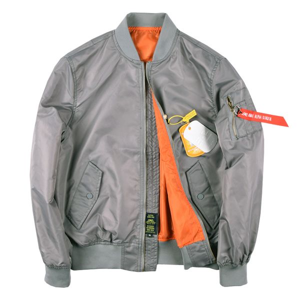 

pilot jacket men ma-1 classic men spring and autumn thin jacket baseball uniform coat, Black;brown