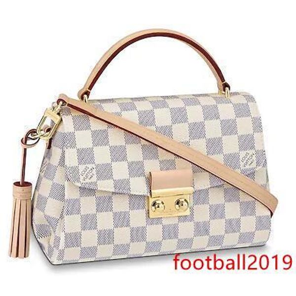 

n41581 croisette women new fashion white shoulder bags hobo handbags handles boston cross body messenger shoulder bags