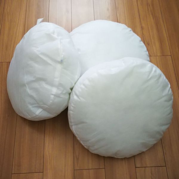 

500g non woven fabrics throw pillow inner round for cushion insert filling pillow filler sofa decorative decor home soft