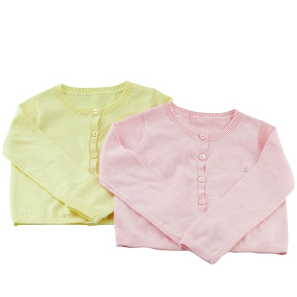 

2018 new spring&summer 4 color red pink yellow white cherry cardigan wool coat for baby girl kids knitted sweaters knitwear coat, Blue