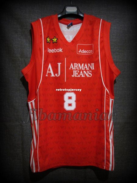 

фиба данило галлинари олимпия милан подлинная джерси баскетбол, высокое качество сшитая мужская майка, верхний размер xs-6xl сшитые баскетбо, Black;blue