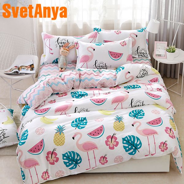 

svetanya fashion flamingo sheet pillowcase duvet cover set china bedding set single double bed size