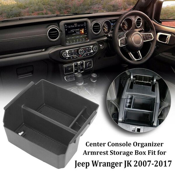 

car interior accessories armrest storage box for wrangler jk 2011-2017