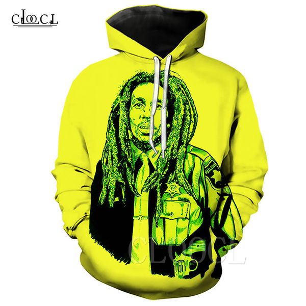 

мужчины / женщины harajuku желтый балахон reggae creator 3d печати street style мужские толстовки hip hop кофты спортивные костюмы топы, Black