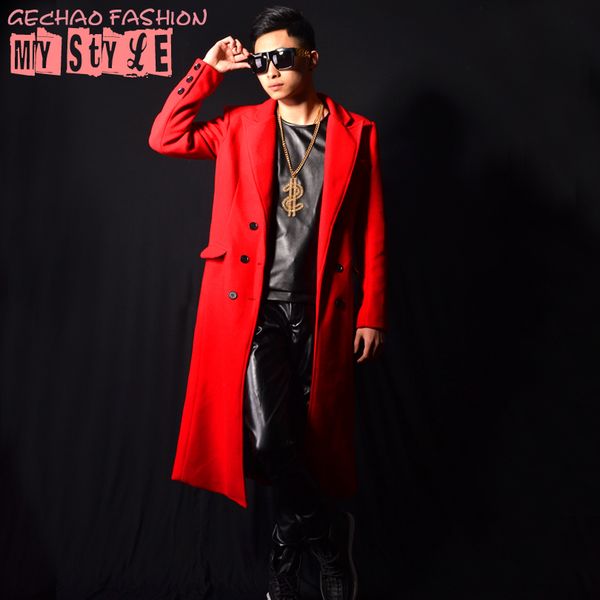 

m-6xlnightclub bar male singer dsdj quan zhilong gd dahong nizi long bar costume costume accessories, Black