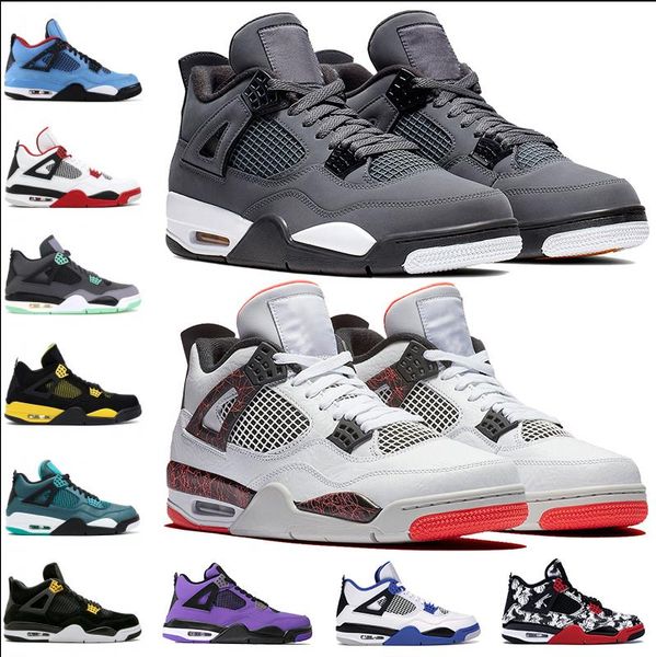 

cool grey 4 iv 4s men basketball shoes bred pale citron tattoo athletic fiba flight nostalgia military blue mens trainers designer sneakers