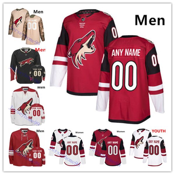 

Custom Arizona Coyotes Jersey Clayton Keller Ekman-Larsson Derek Stepan Richardson Hjalmarsson Hinostroza Grabner Galchen Hockey Jersey