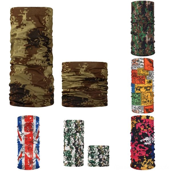 

q9pem outdoor cycling dust sun bandana face mouth cover camping face magic scarf headwear bicycle protection magic hiking cover scarf, Black