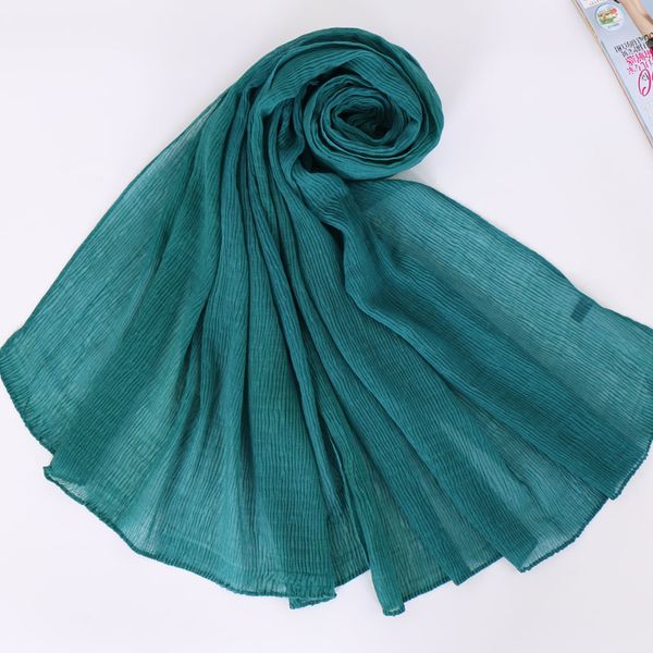 

muslim scarf bali yarn folds solid color headband national wind women's breathable long scarf vs082 lace hijab abaya linen