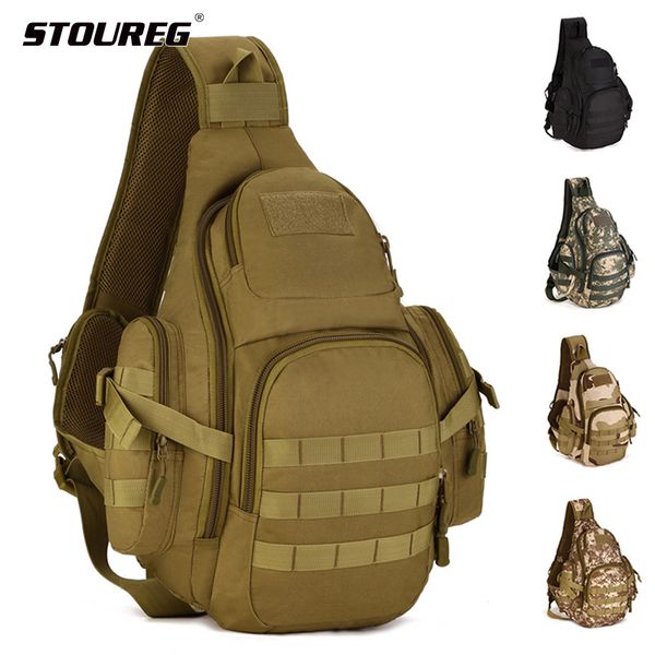 

20-35l tactical sling bag waterproof shoulder sports bag tactical backpacks camping outdoor single belt chest pack