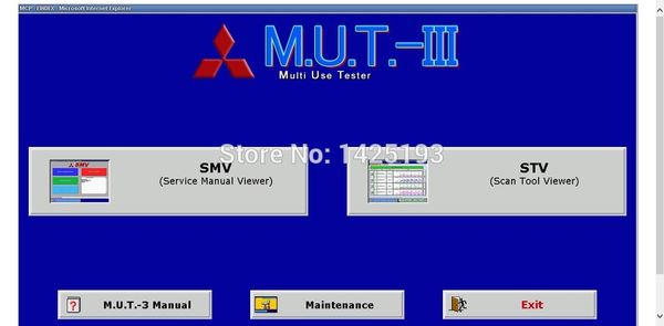 

mut-iii diagnostic software prg16061_00 asia for mitsubishi