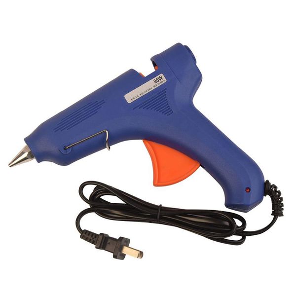 

blue 80w professional high temperature melt glue gun air gun mini guns thermo gluegun heat temperature tool