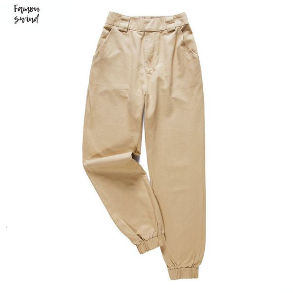 

woman fashion pants women cargo high waist loose trousers joggers female sweatpants pants streetwear 5a02 drop shipping, Black;white