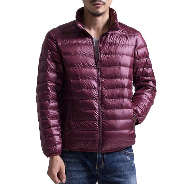 

2019 winter new fashion white duck down jacket men jacket mens quality thermal thick coat black slim fit parka male warm outwear